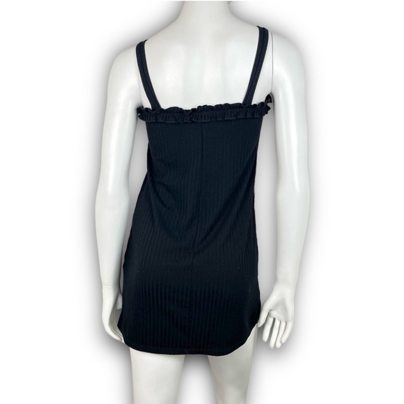 ❤️ TILLY'S CHLOE & KATIE Girls Knit Ruffle Dress Black Goth Minimalistic Y2k - Picture 7 of 12